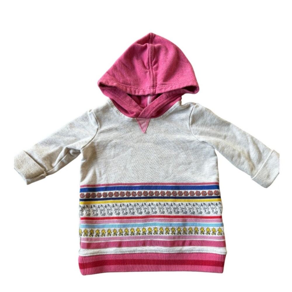 Peanuts x Hanna Andersson Snoopy Stripe Hoodie Kids 90cm 2T